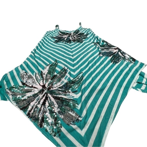 INC International Concepts Green Stripped Sequined Dress, Size XS - Picture 2 of 12